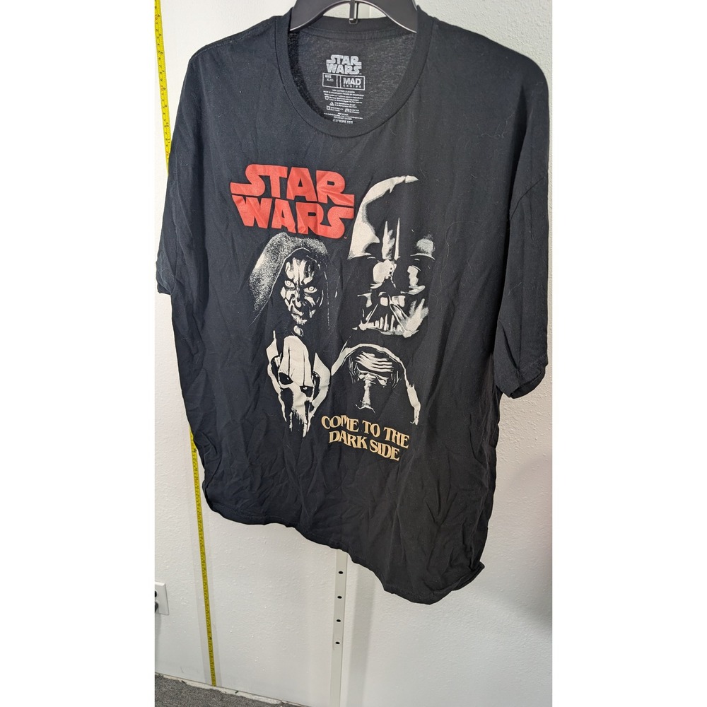 Star Wars Mad Engine Mens XL Black Dark Side Graphic T-Shirt Darth Vader Maul